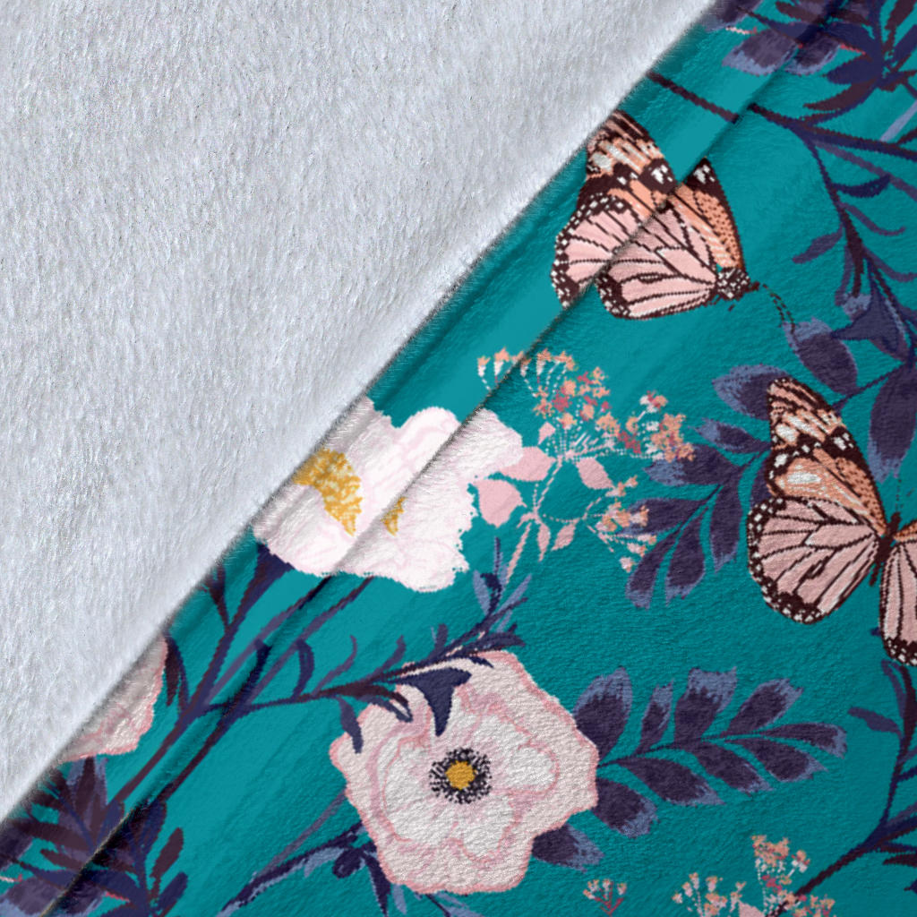 Butterfly Pattern Print Design 012 Premium Blanket