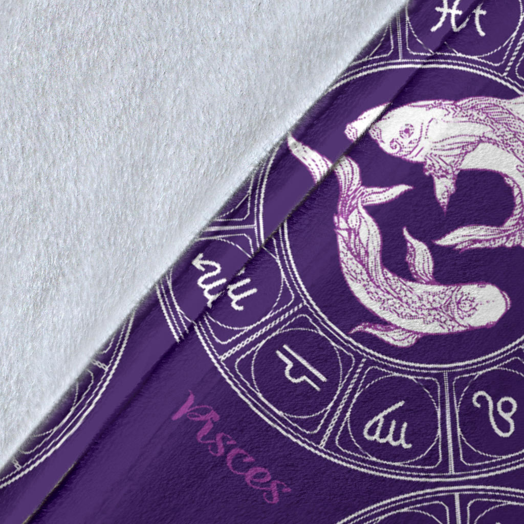 Pisces Pattern Print Design A02 Premium Blanket
