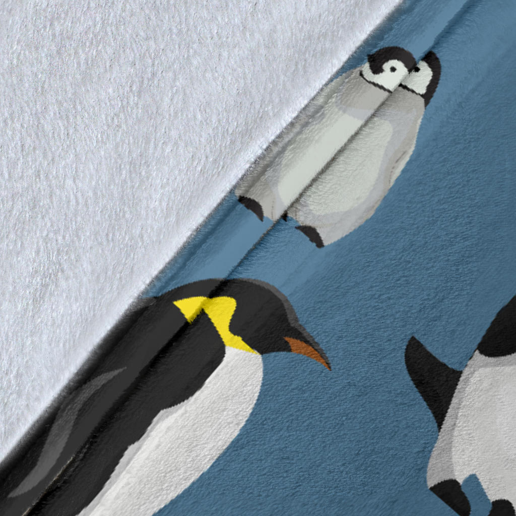 Penguin Pattern Print Design A03 Premium Blanket