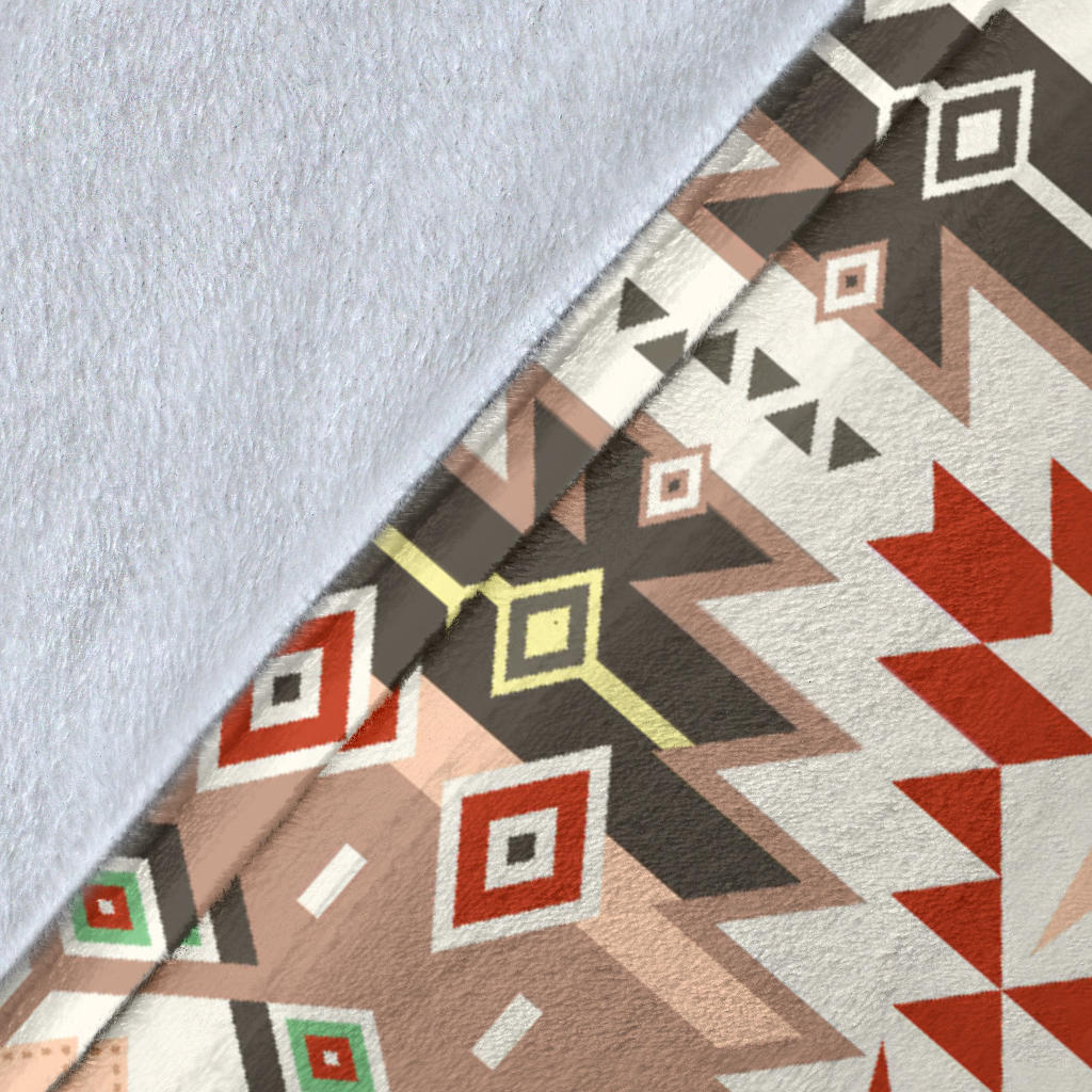 Aztec Pattern Print Design 05 Premium Blanket