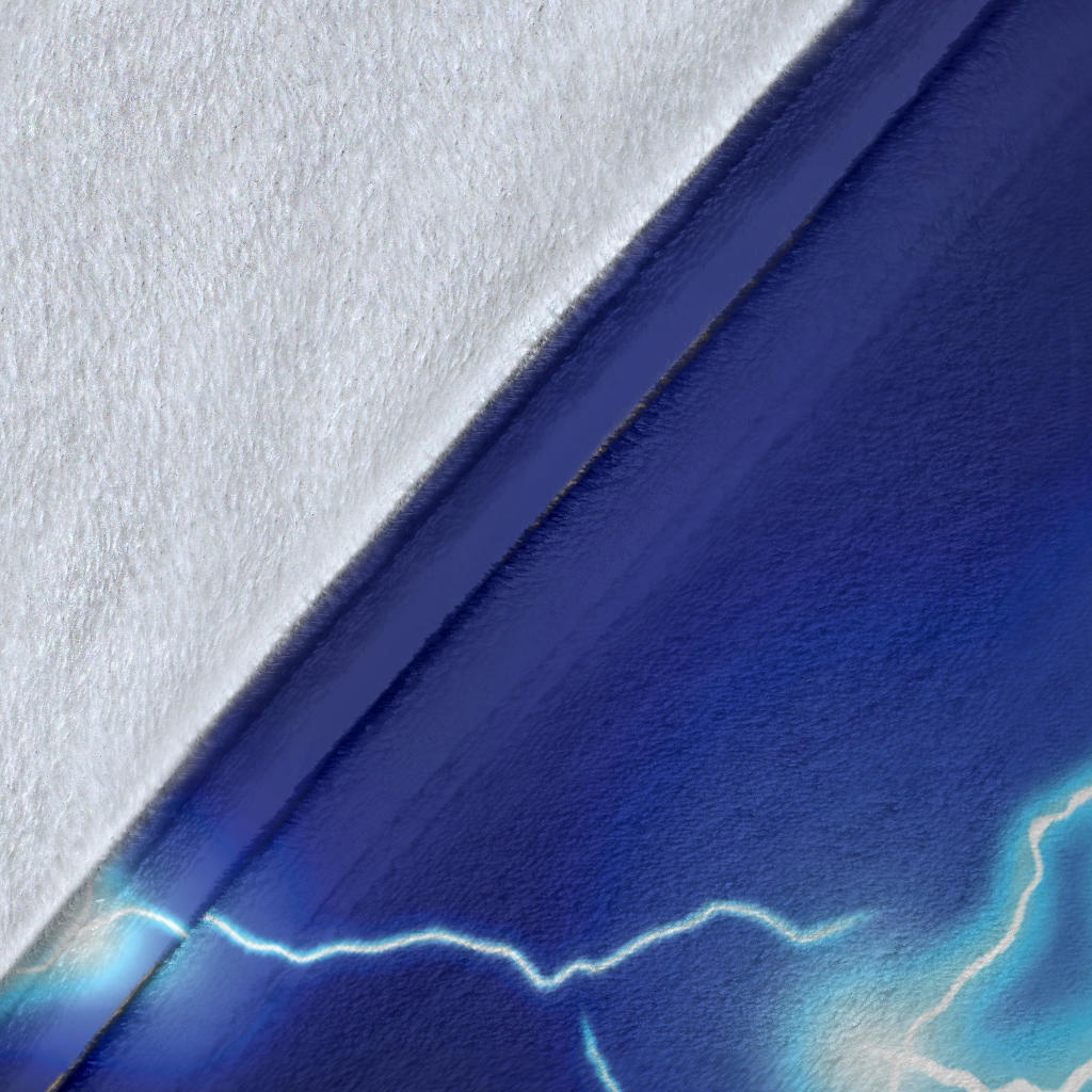 Lightning Thunder Pattern Print Design 04 Premium Blanket