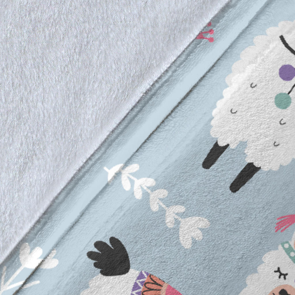 Llama Pattern Print Design 04 Premium Blanket