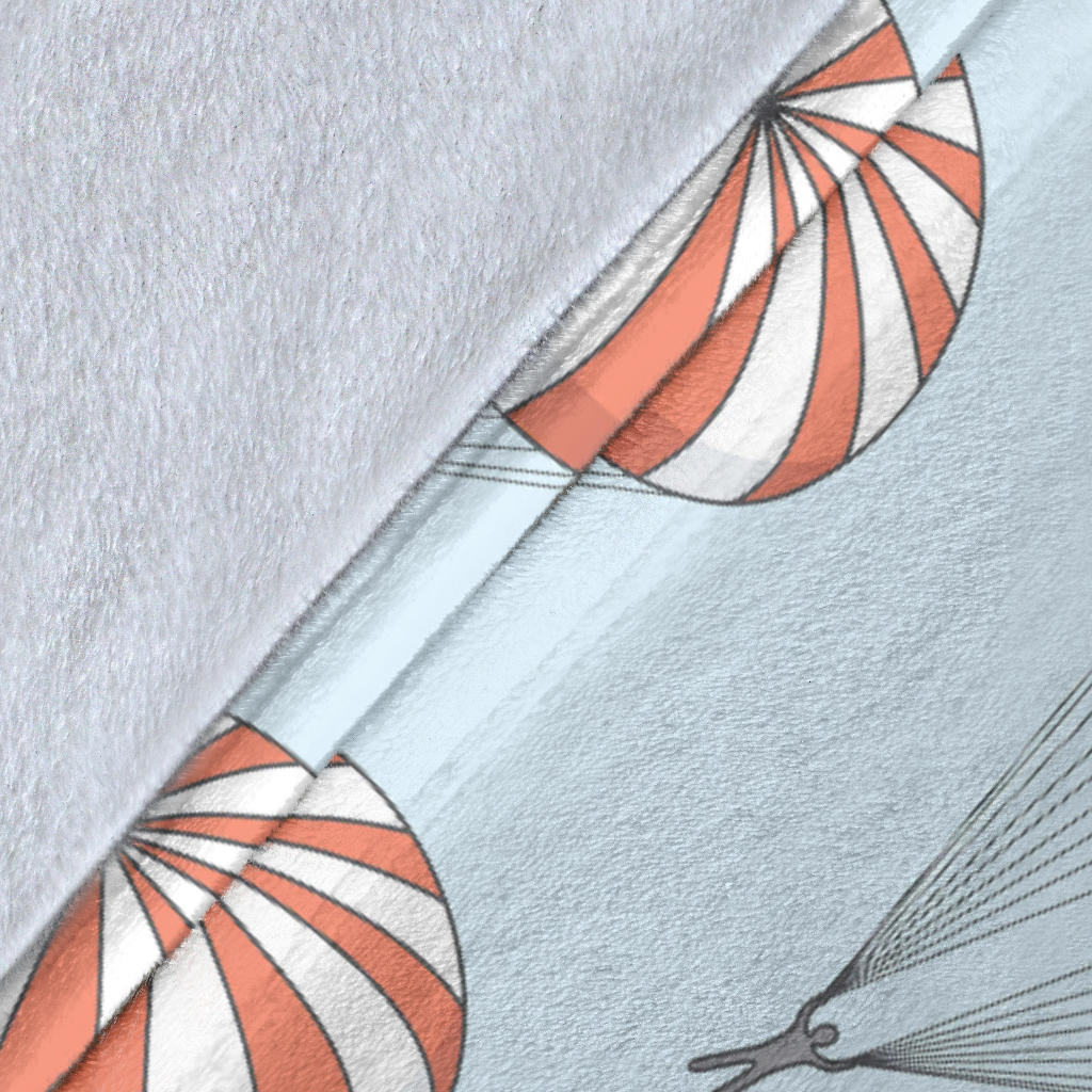 Skydiving Pattern Print Design 01 Premium Blanket