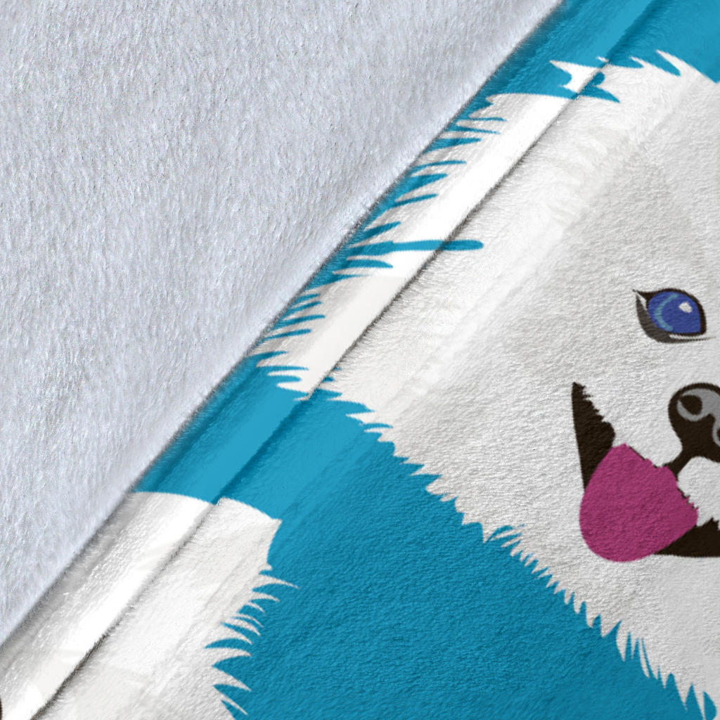 Pomeranians Pattern Print Design A05 Premium Blanket