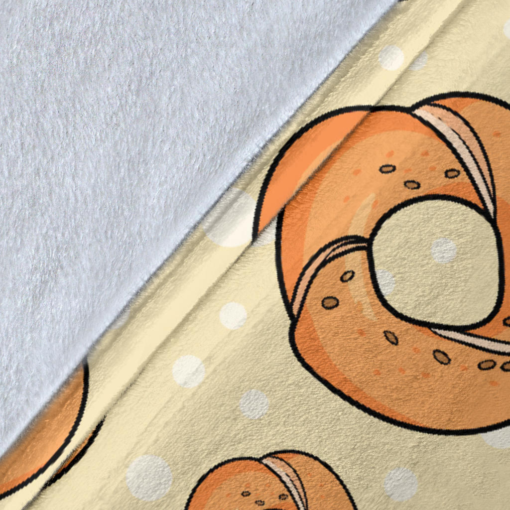Bagel Pattern Print Design 03 Premium Blanket