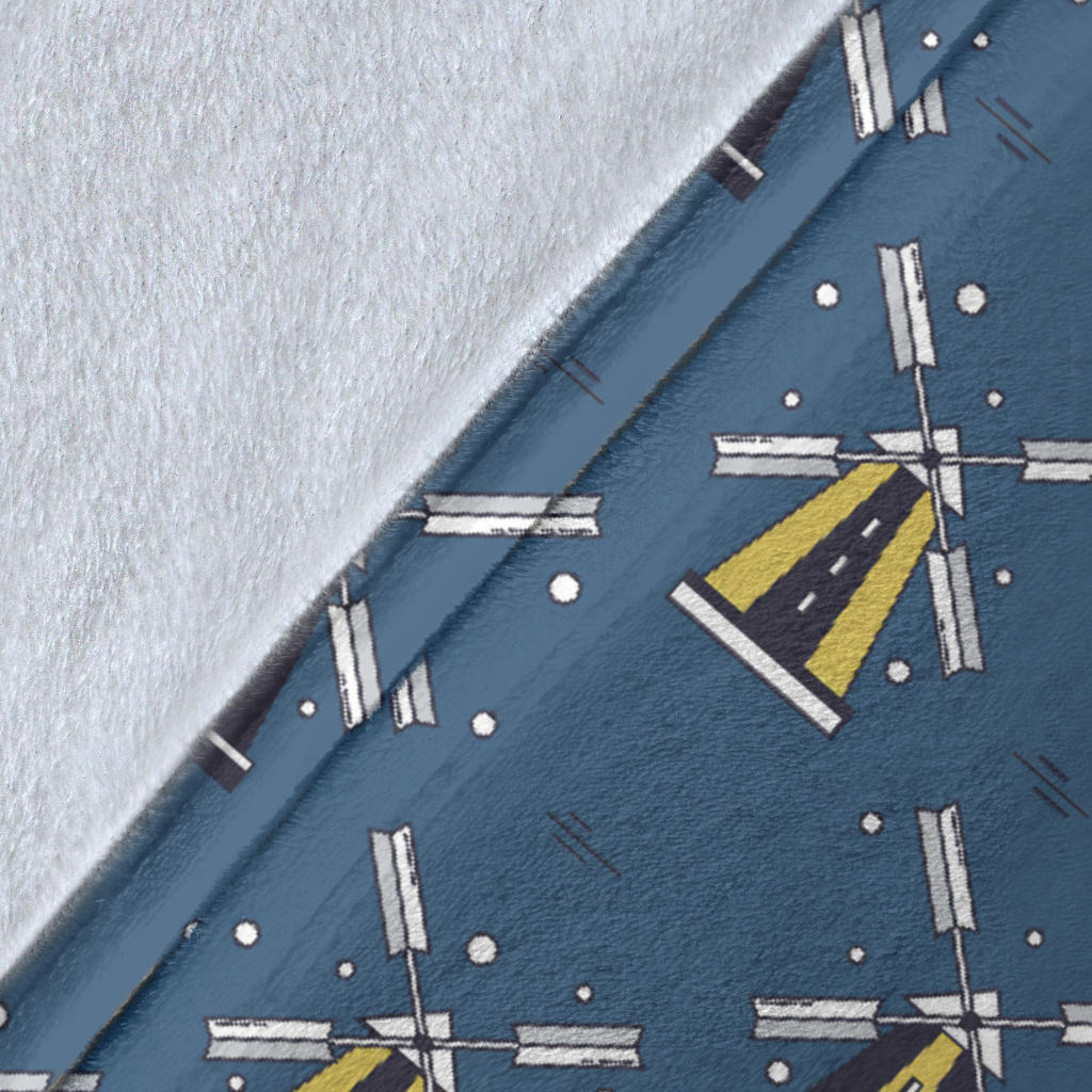 Windmill Pattern Print Design 03 Premium Blanket