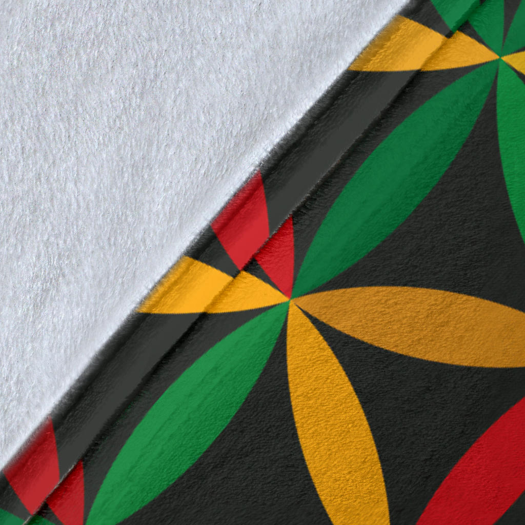 Rasta Pattern Print Design A04 Premium Blanket
