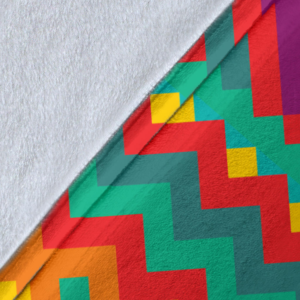 Mexican Pattern Print Design 04 Premium Blanket