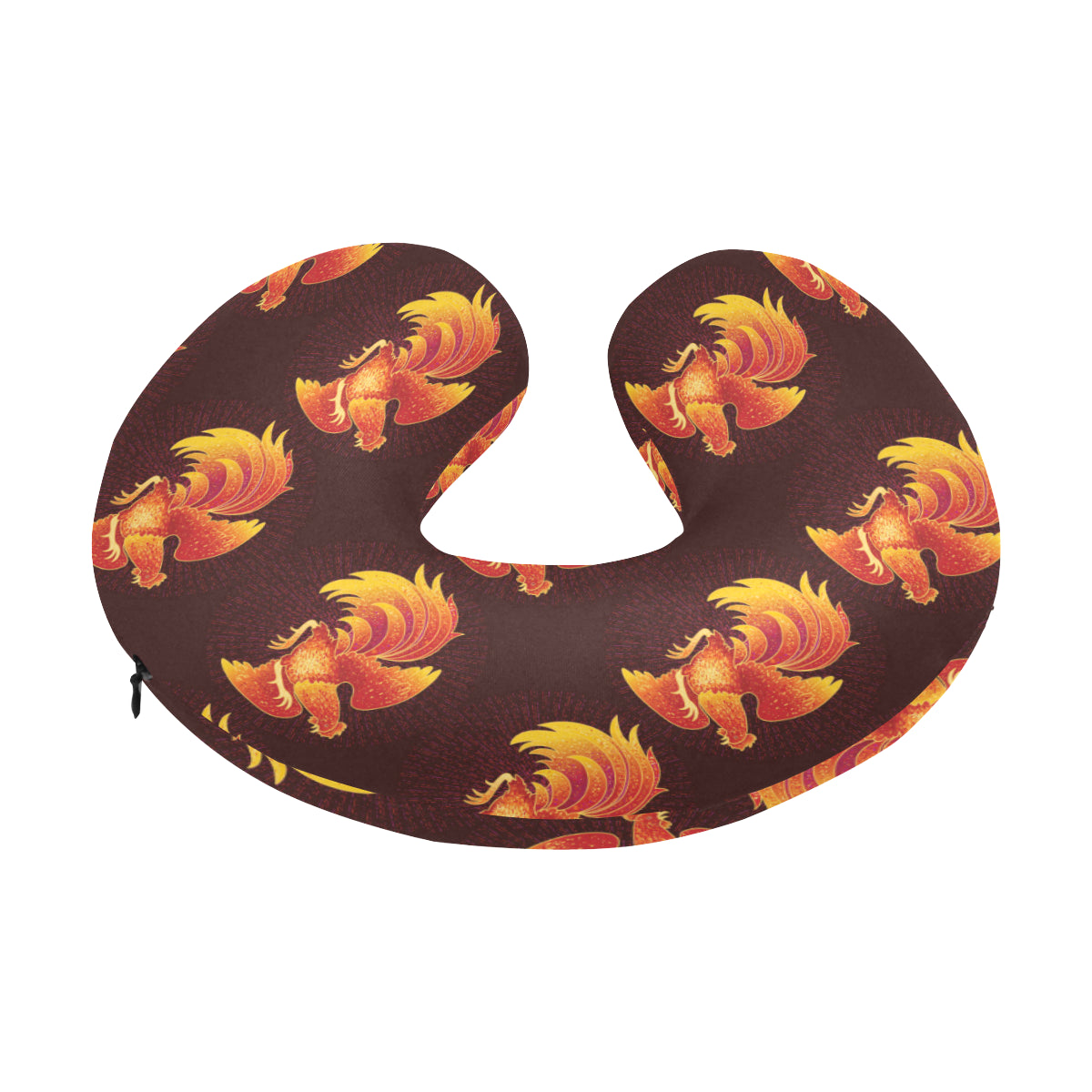 Rooster Pattern Print Design A04 U-Shaped Travel Neck Pillow