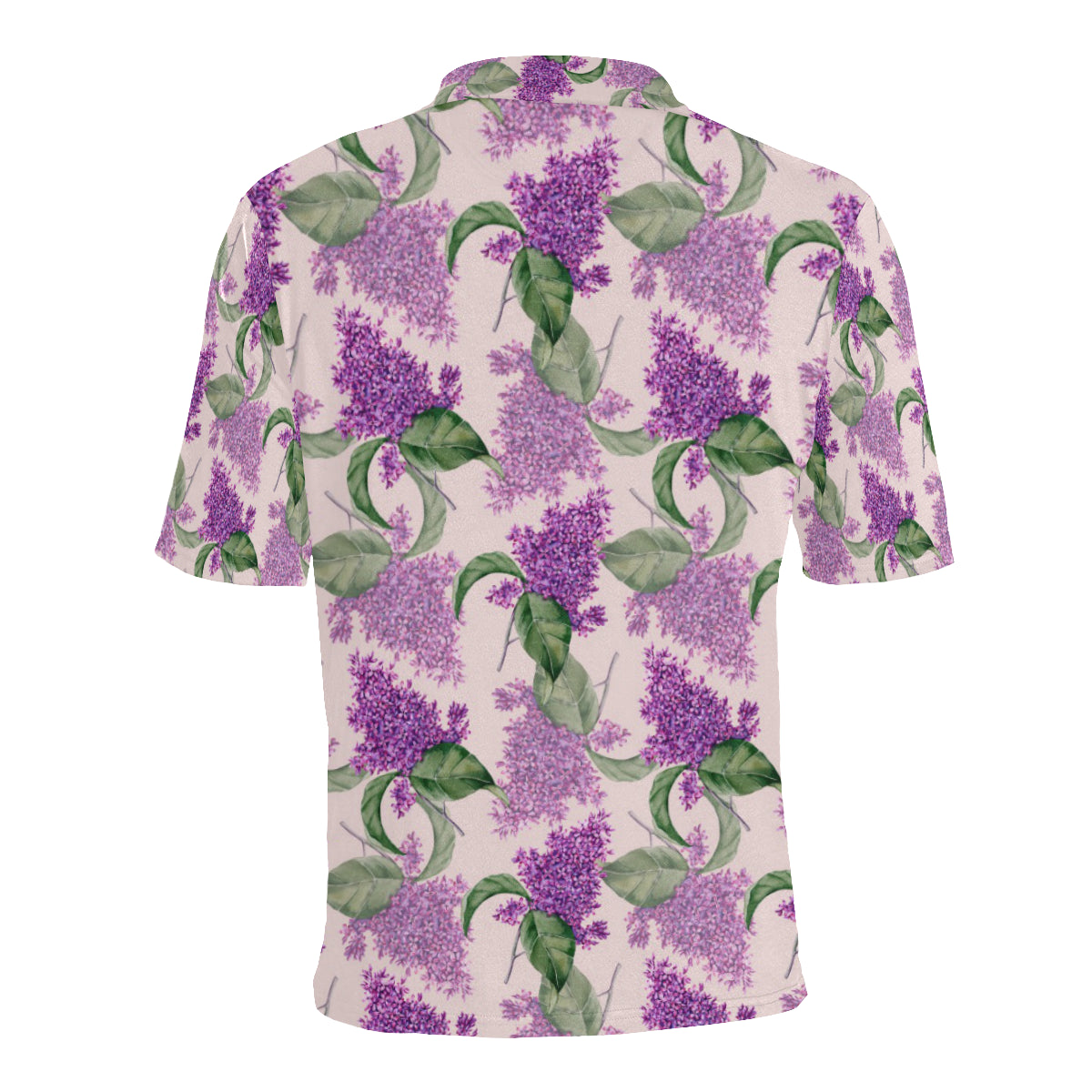 Lilac Pattern Print Design LI02 Men Polo Shirt