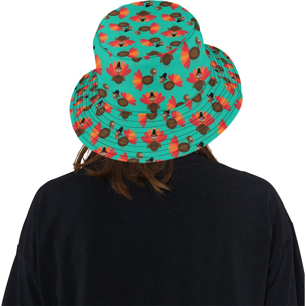 Turkey Print Design LKS402 Unisex Bucket Hat