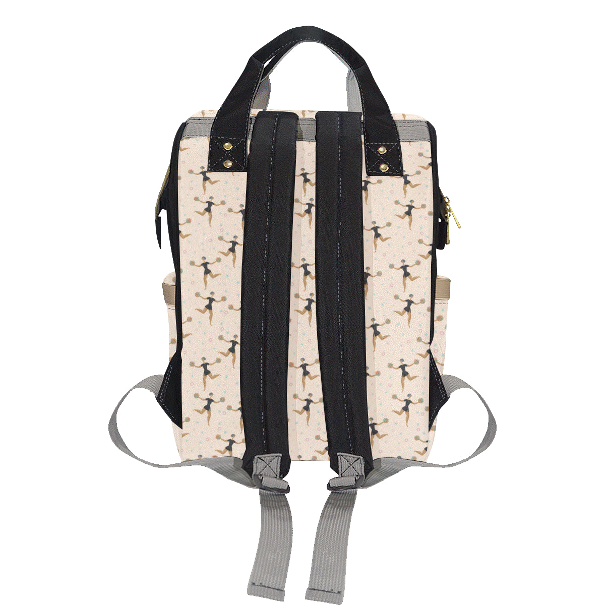 Cheerleader Pattern Print Design 03 Diaper Bag Backpack