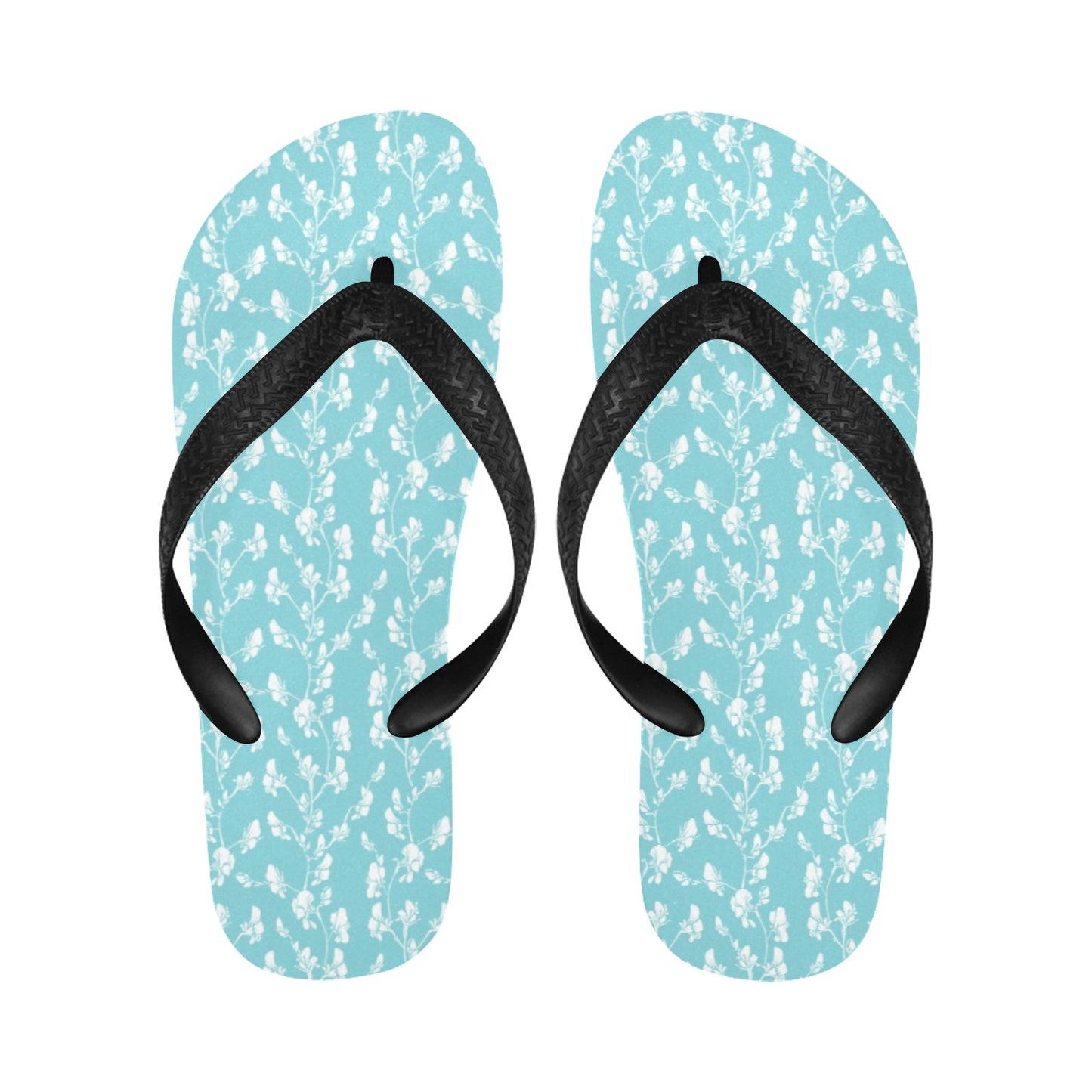 Sweet Pea Print Design LKS302 Flip Flops