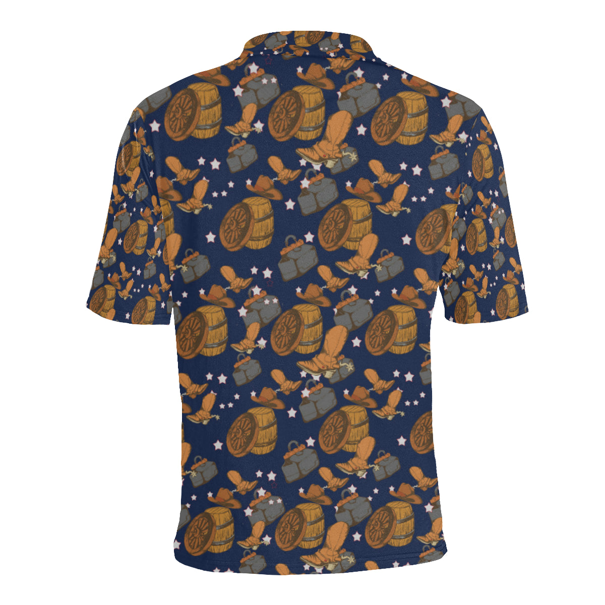 Cowboy Pattern Print Design 03 Men Polo Shirt