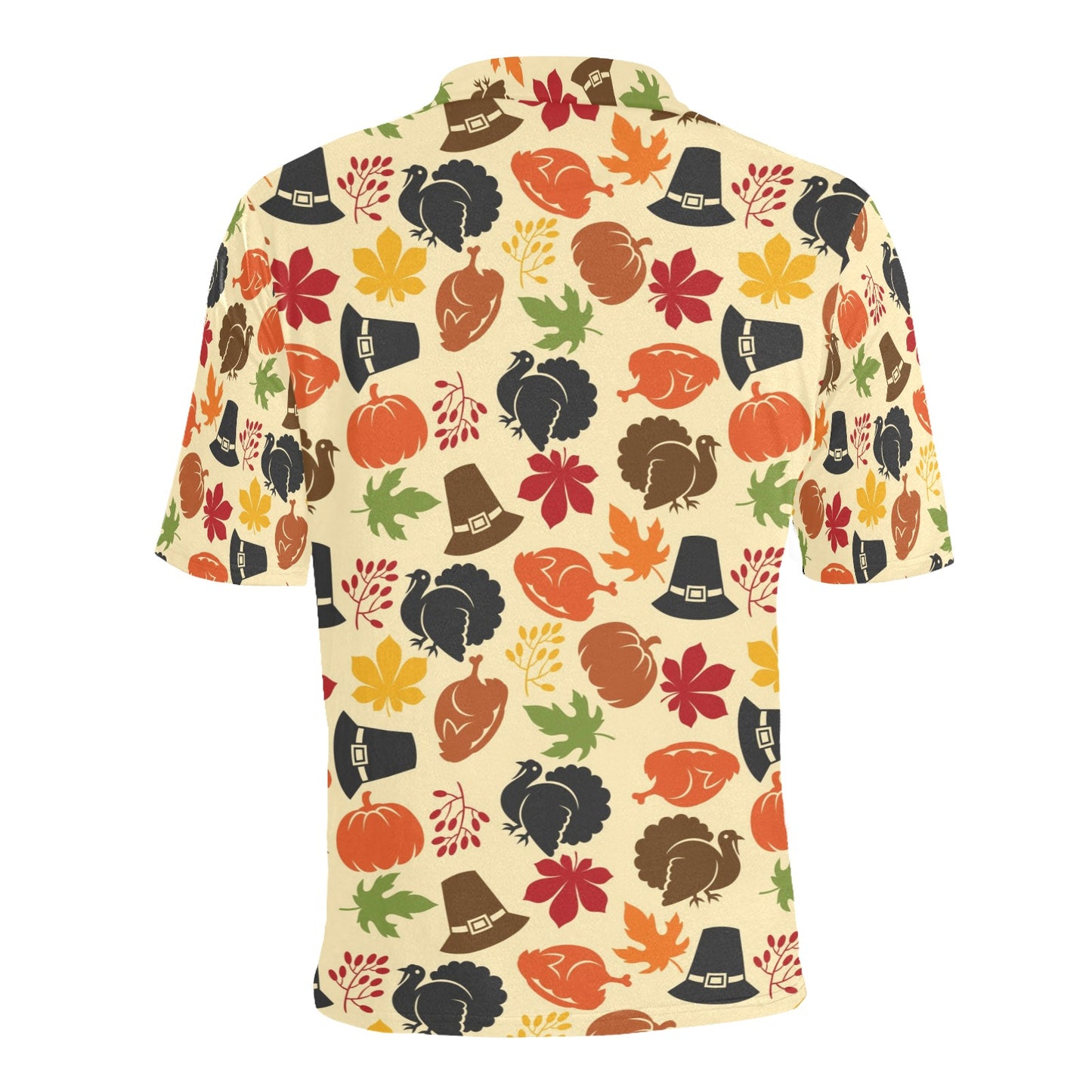 Thanksgiving Print Design LKS303 Men Polo Shirt