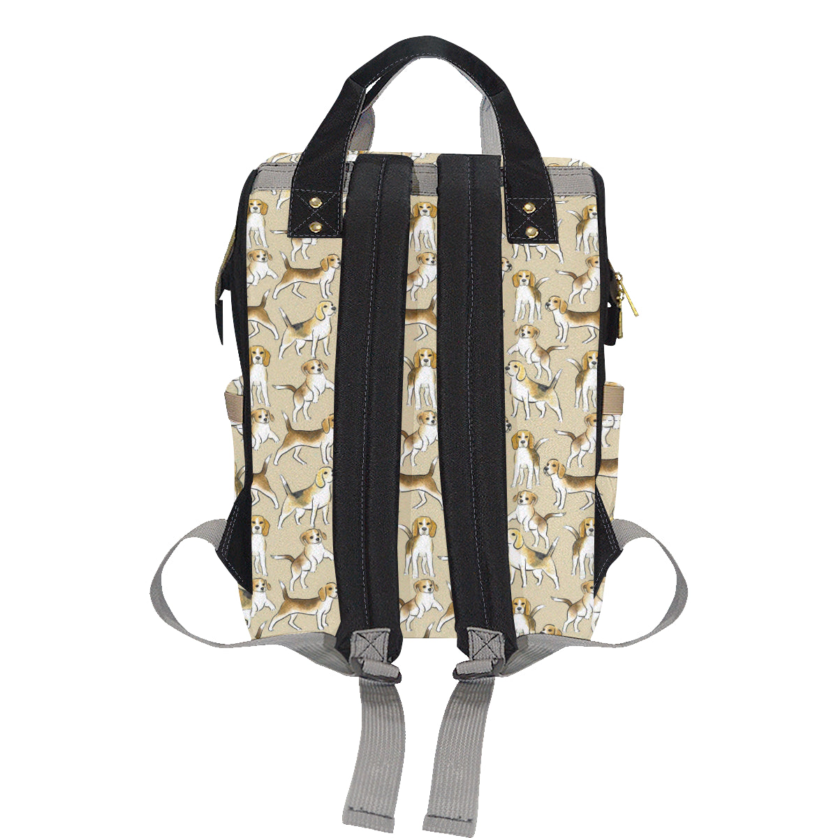 Beagle Pattern Print Design 04 Diaper Bag Backpack
