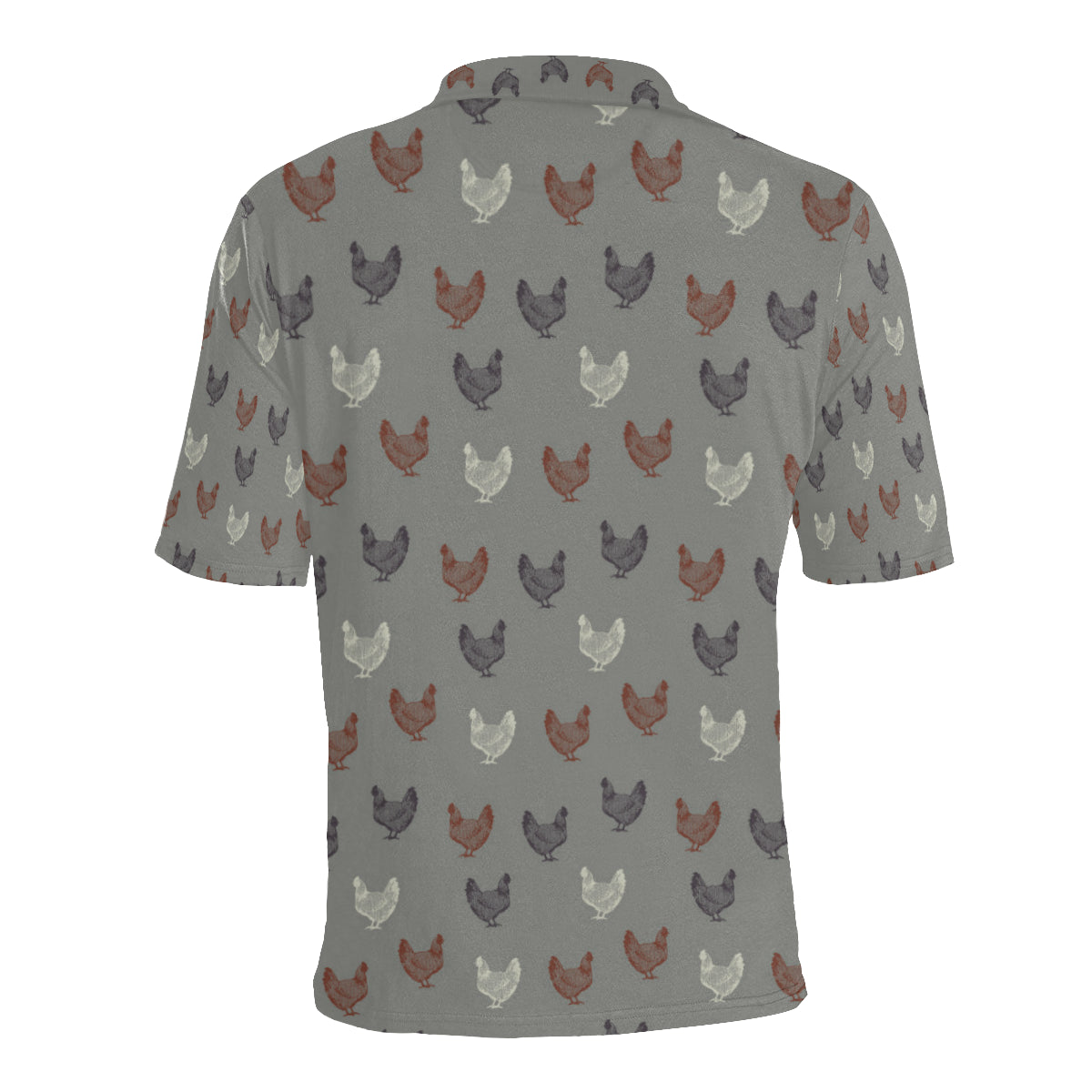 Chicken Pattern Print Design 01 Men Polo Shirt
