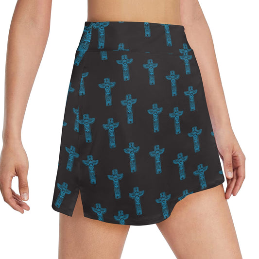 Totem Print Design LKS304 17" Golf & Pickleball Skort with Pockets