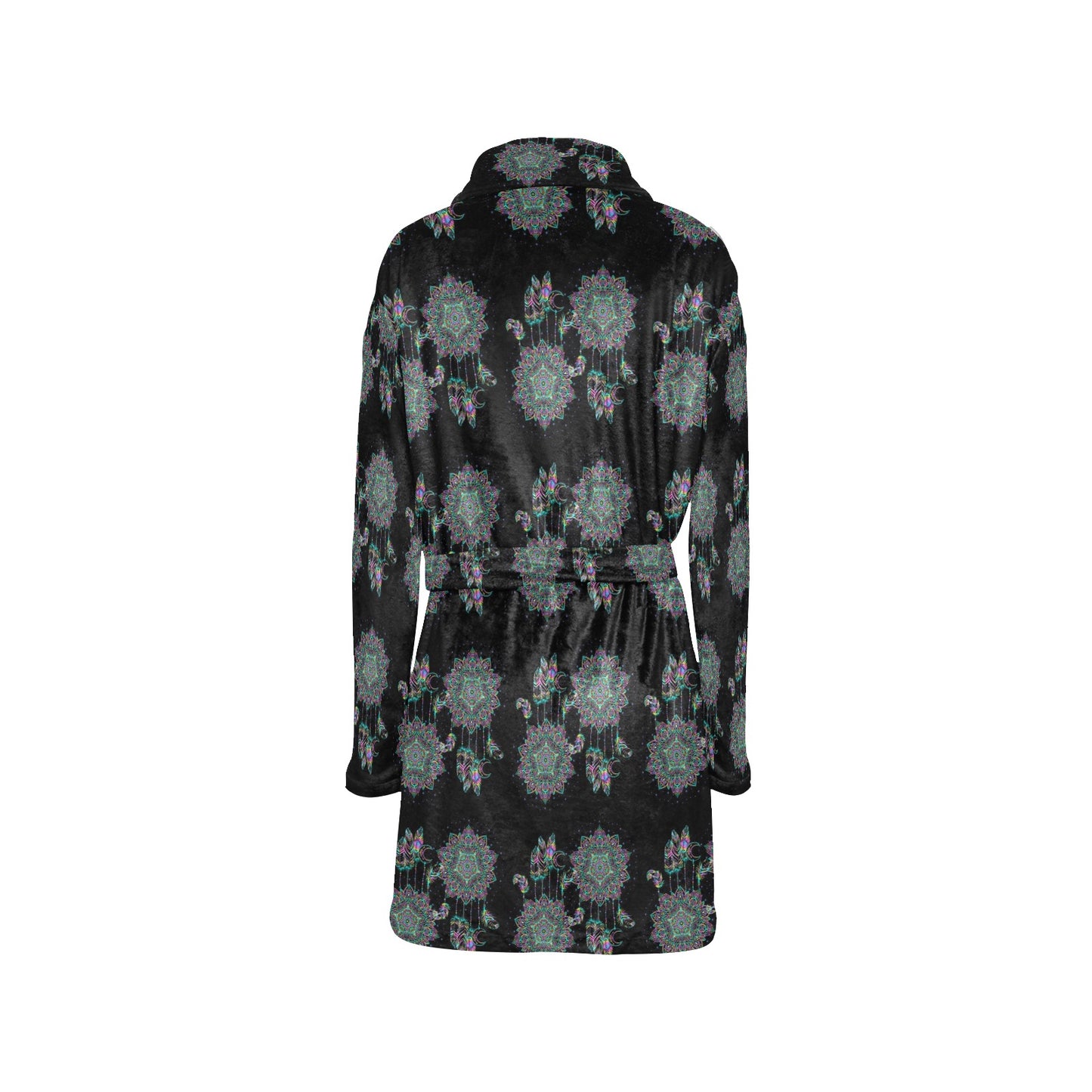 Dream Catcher Colorful Hand Draw Women's Fleece Robe
