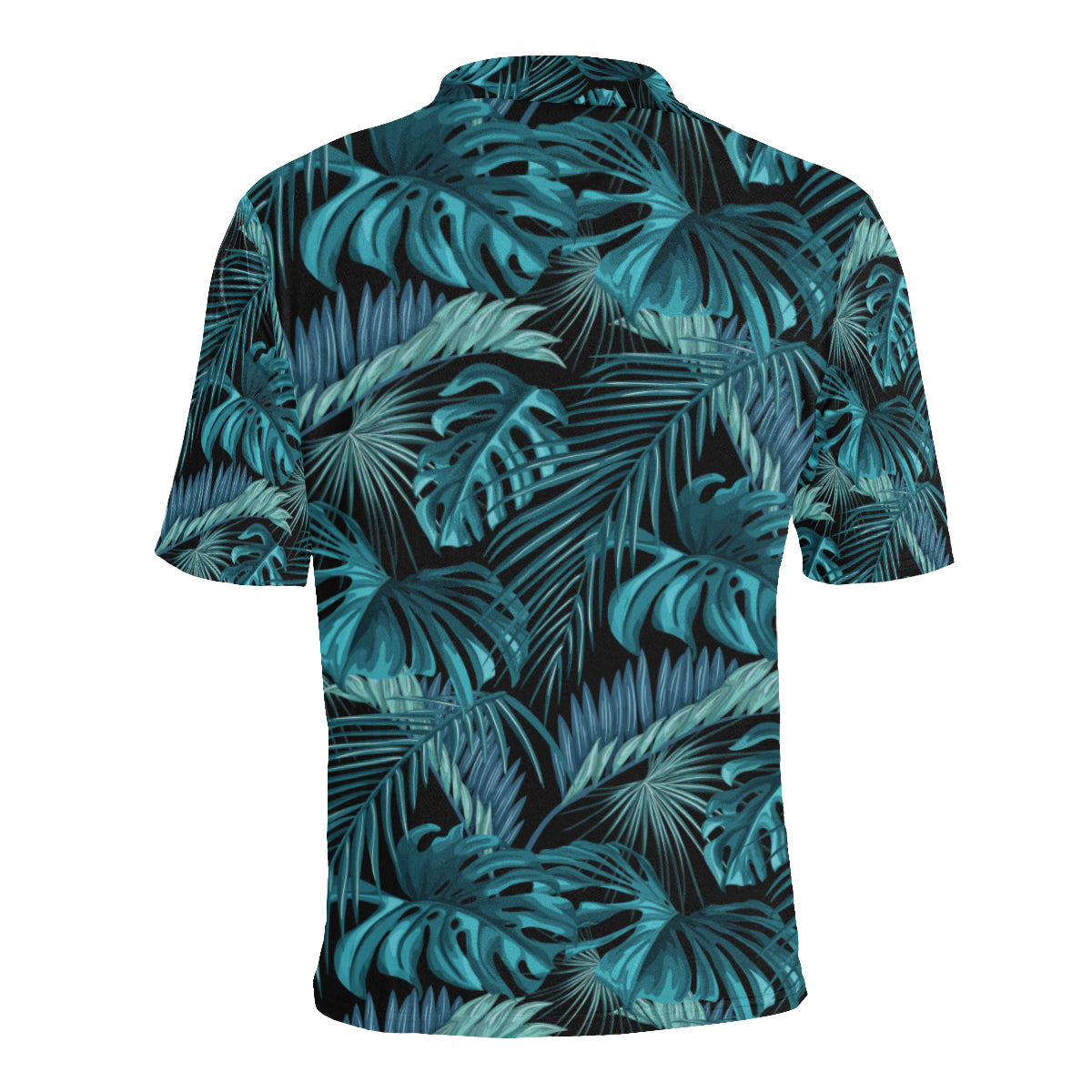 Palm Leaf Pattern Print Design A03 Men Polo Shirt