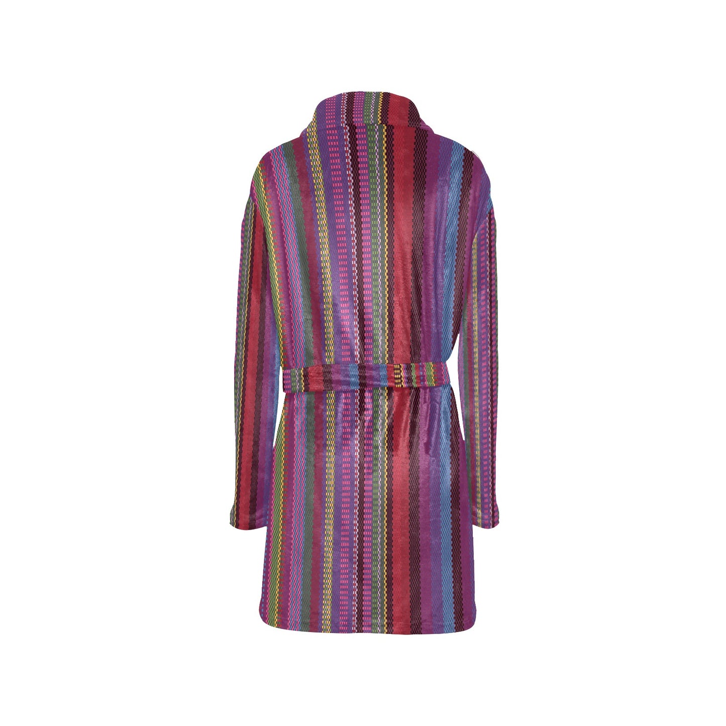 Serape Stripe Print Women's Fleece Robe