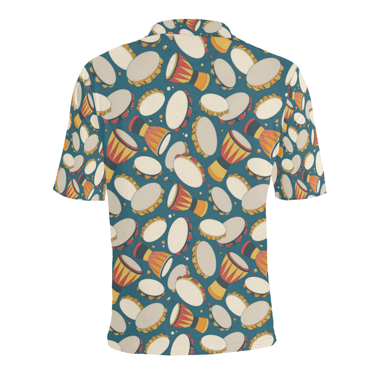 Tambourine Pattern Print Design 01 Men Polo Shirt