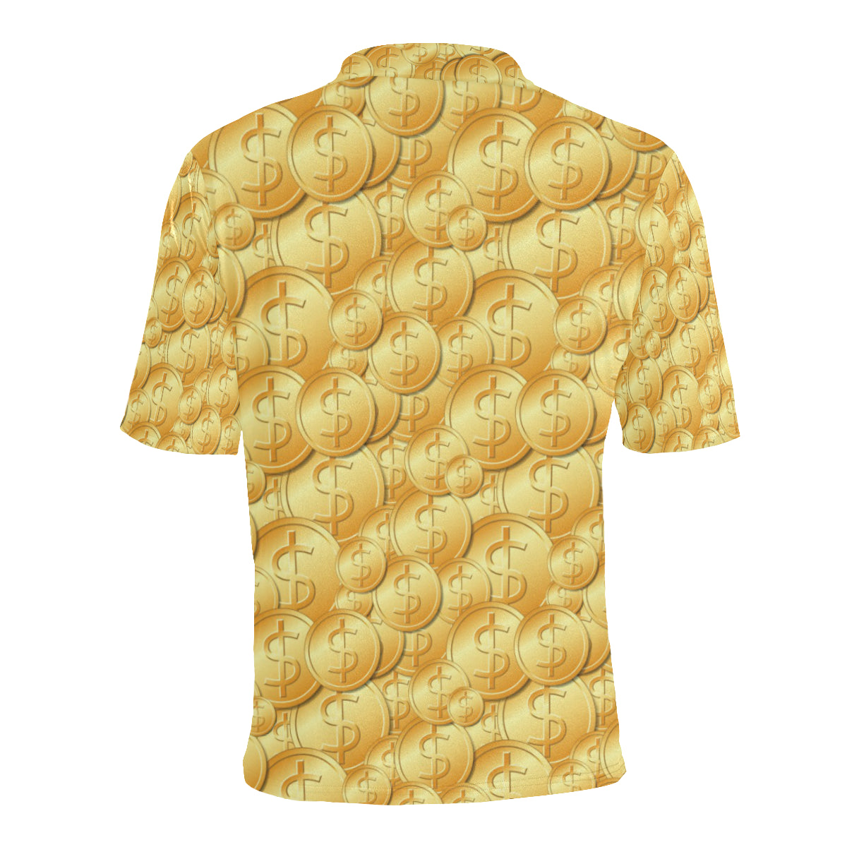 Dollar Pattern Print Design DO03 Men Polo Shirt