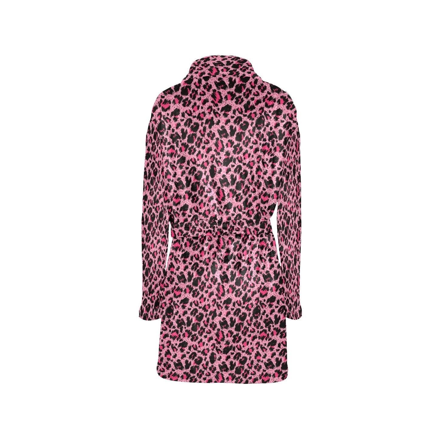 Cheetah Pink Pattern Print Design 01 Women's Fleece Robe