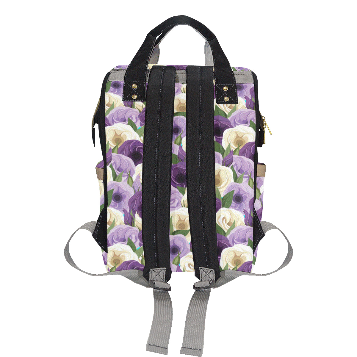 Lisianthus Pattern Print Design LT01 Diaper Bag Backpack