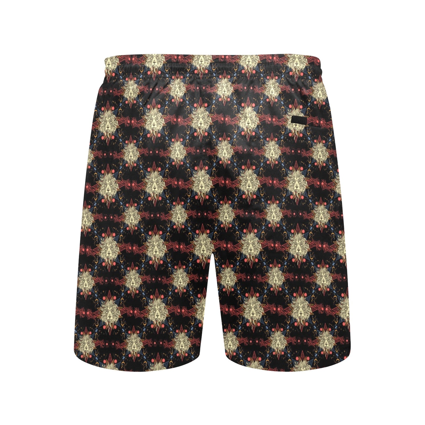 Zodiac Leo Pattern Design Print Men's Swim Trunks Beach Shorts