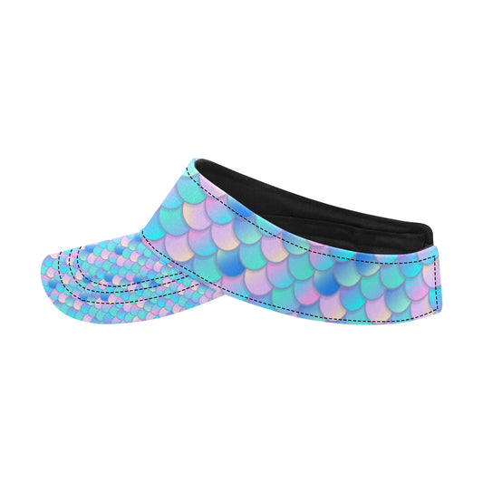 Mermaid Scales Pastel Pattern Print Design 07 Unisex Sun Visor