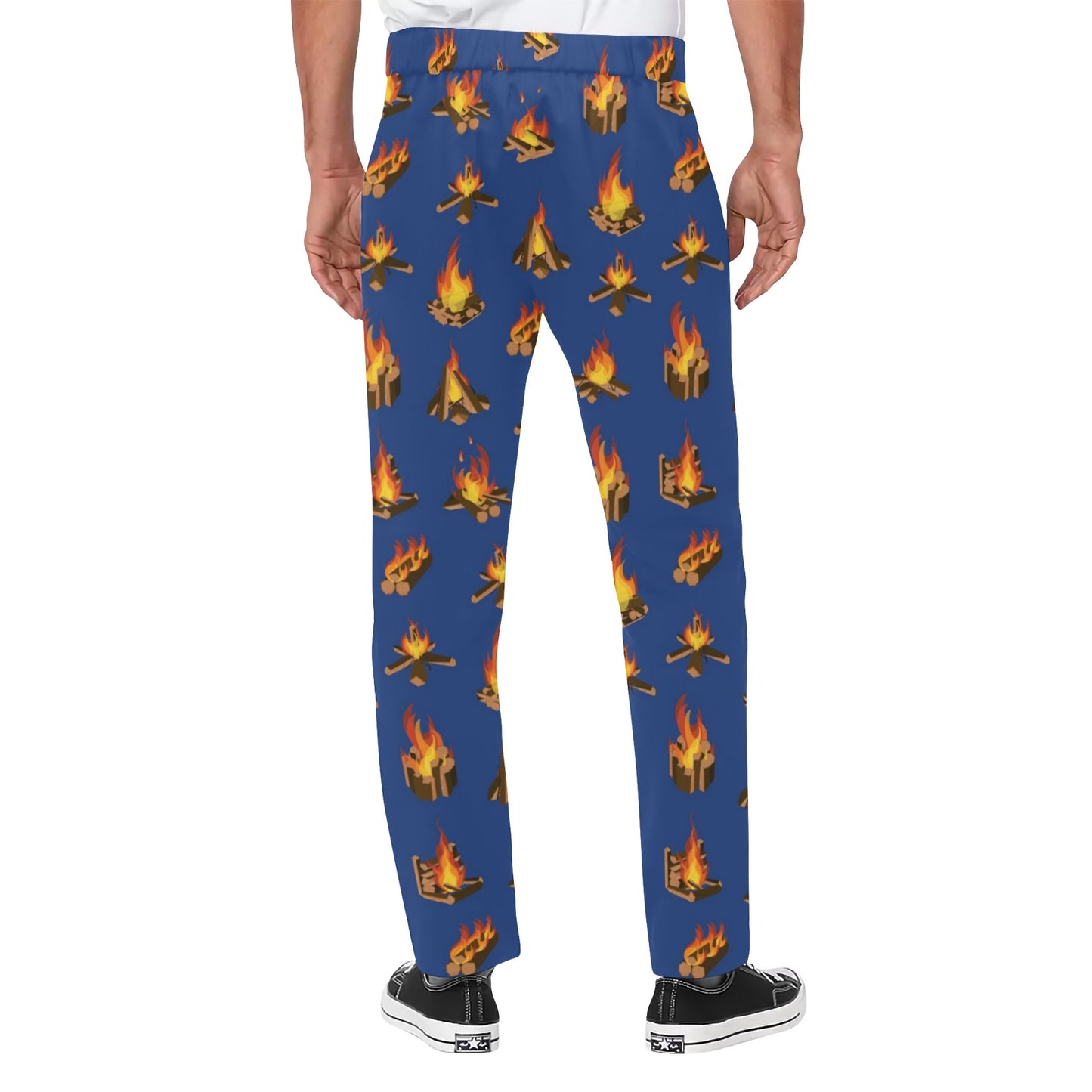 Campfire Pattern Print Design 03 Men's Pants