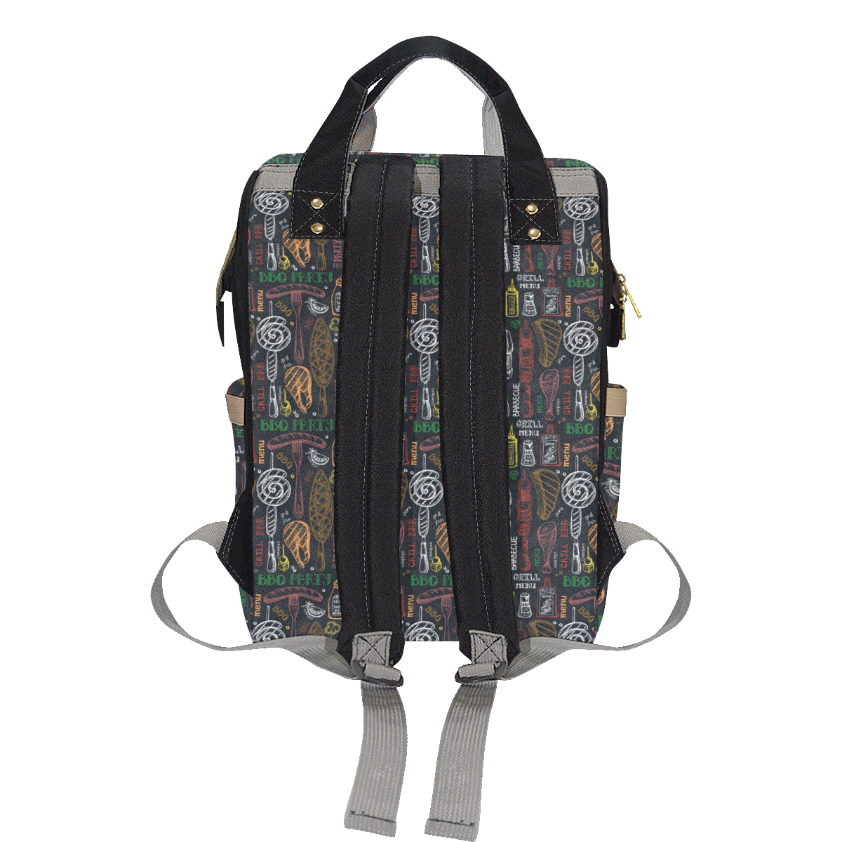 Barbecue Pattern Print Design 03 Diaper Bag Backpack