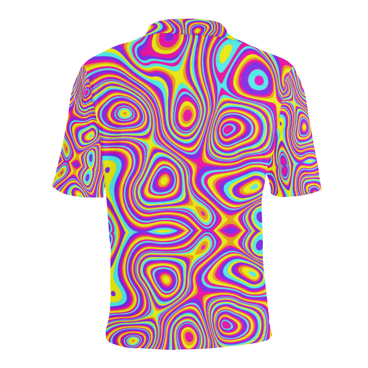 Liquid Pattern Print Design 06 Men Polo Shirt