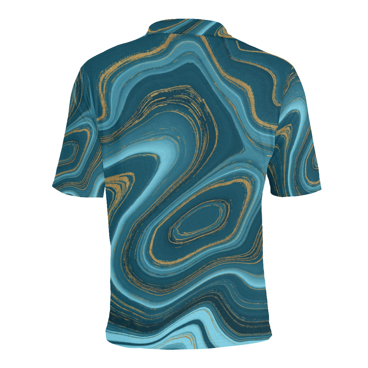 Liquid Pattern Print Design 04 Men Polo Shirt