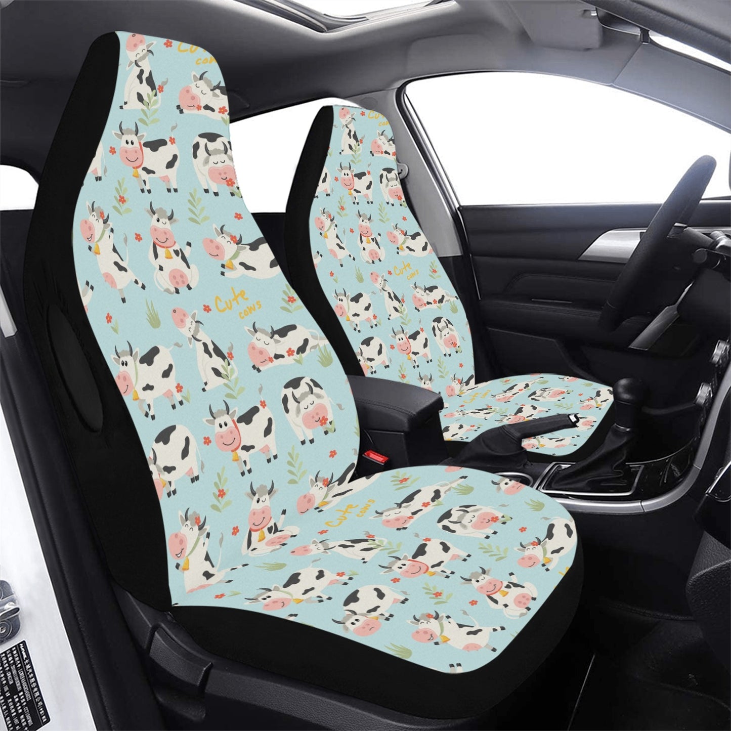 Cattle Print Design LKS403 Car Seat Covers