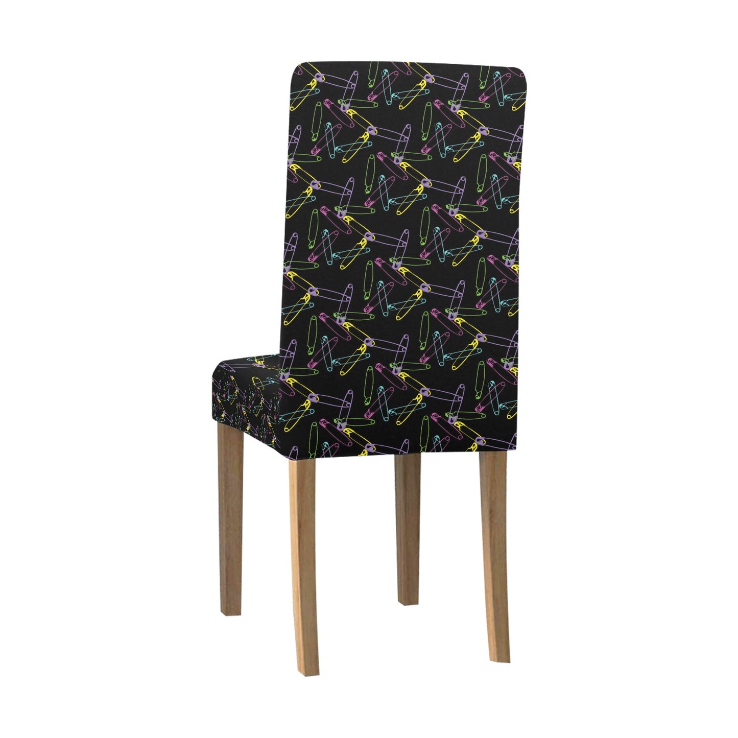 Safety Pin Print Design LKS304 Dining Chair Slipcover