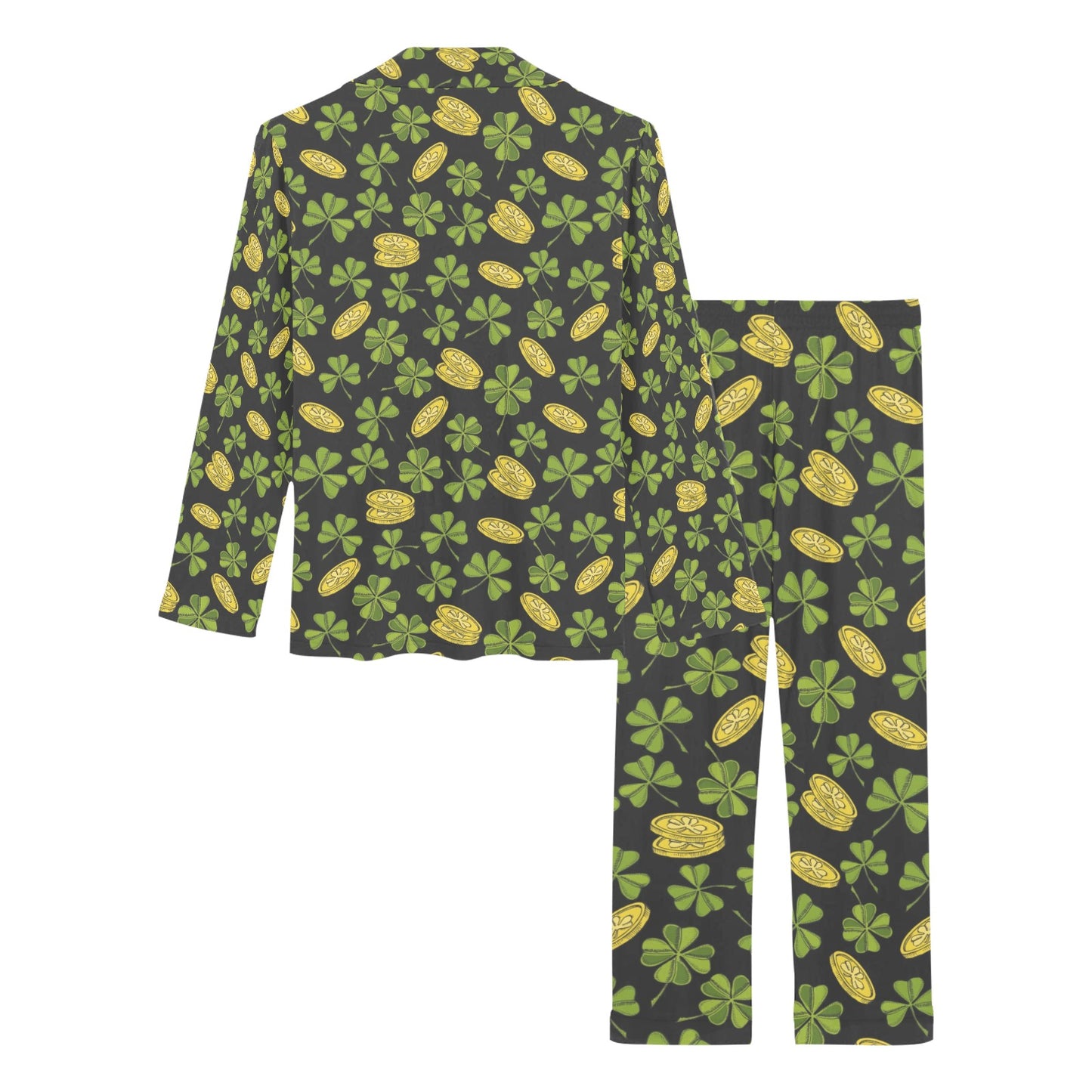 St Patricks Day Print Design LKS305 Women's Long Pajama Set