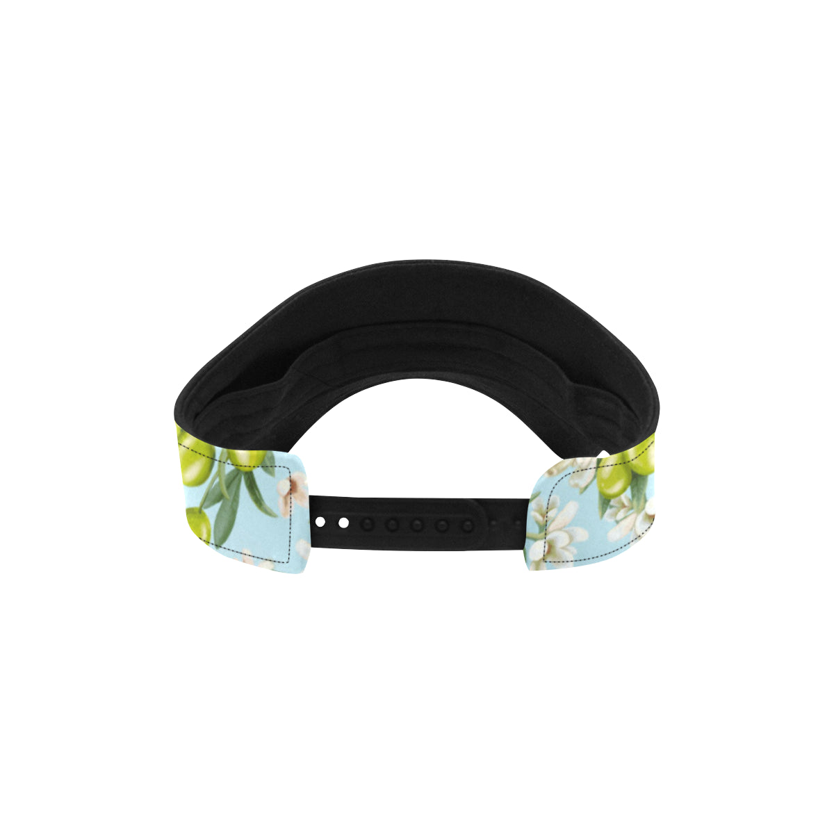 Elegant Olive Floral Print Unisex Sun Visor