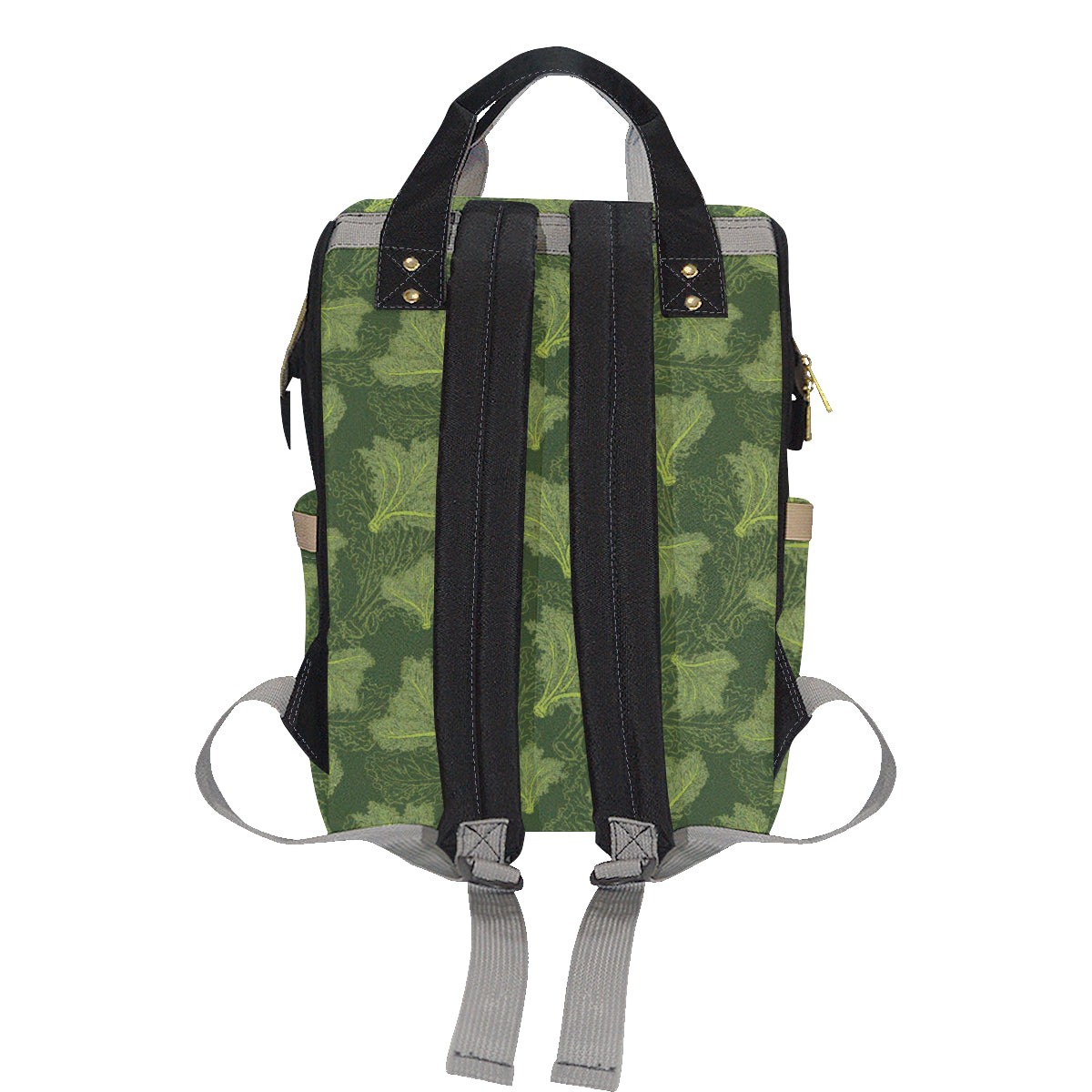 Kale Pattern Print Design 01 Diaper Bag Backpack