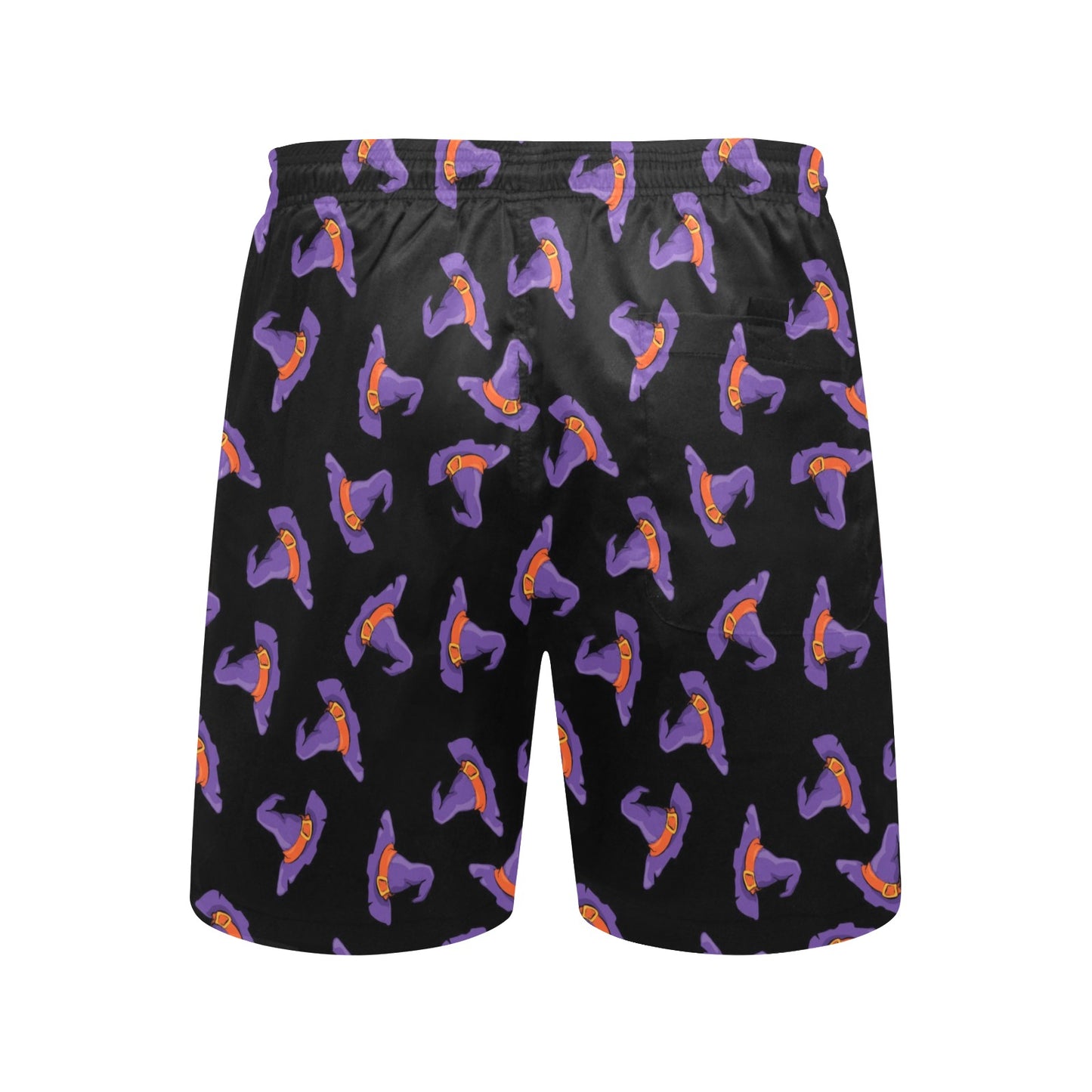 Witch Hat Print Design LKS304 Men's Swim Trunks Beach Shorts
