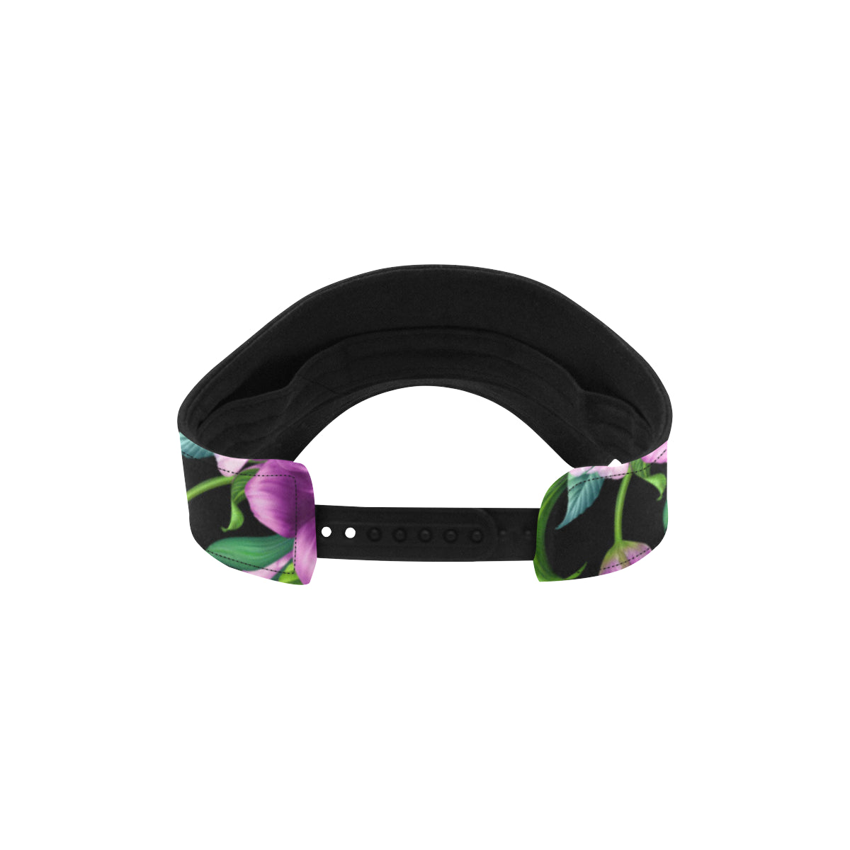 Bright Purple Floral Pattern Unisex Sun Visor