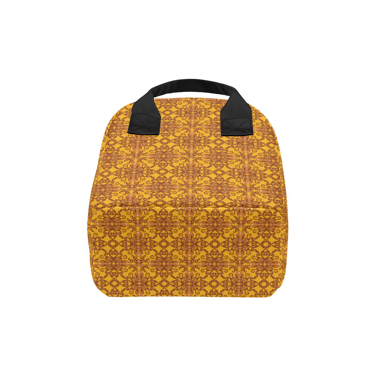 Octopus Background Design Print Insulated Lunch Bag