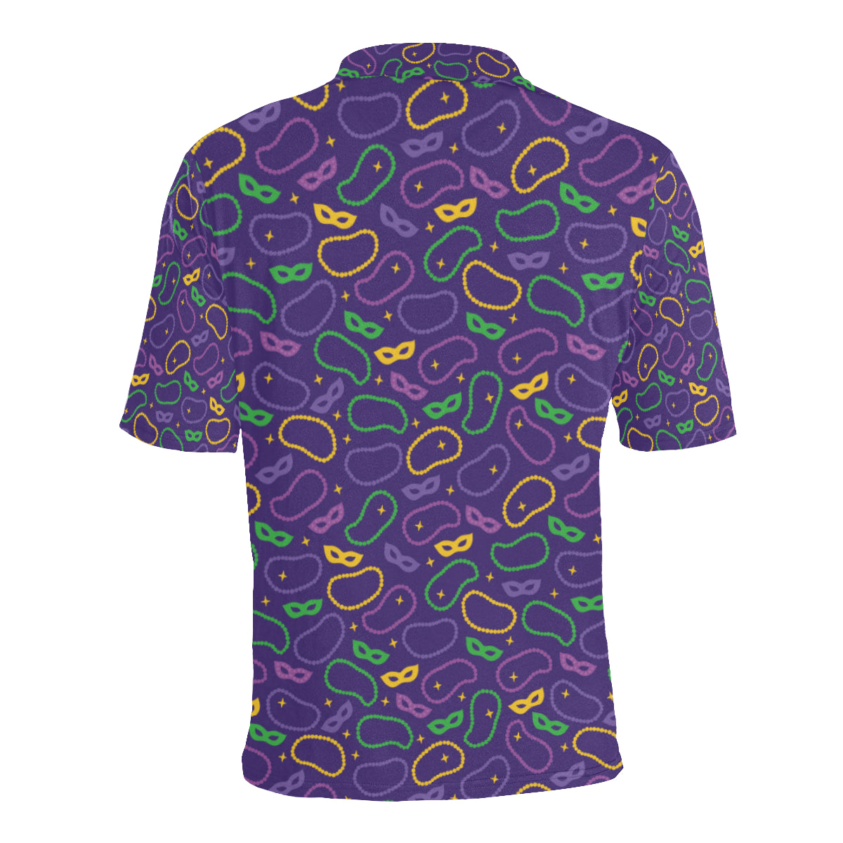 Mardi Gras Pattern Print Design 04 Men Polo Shirt