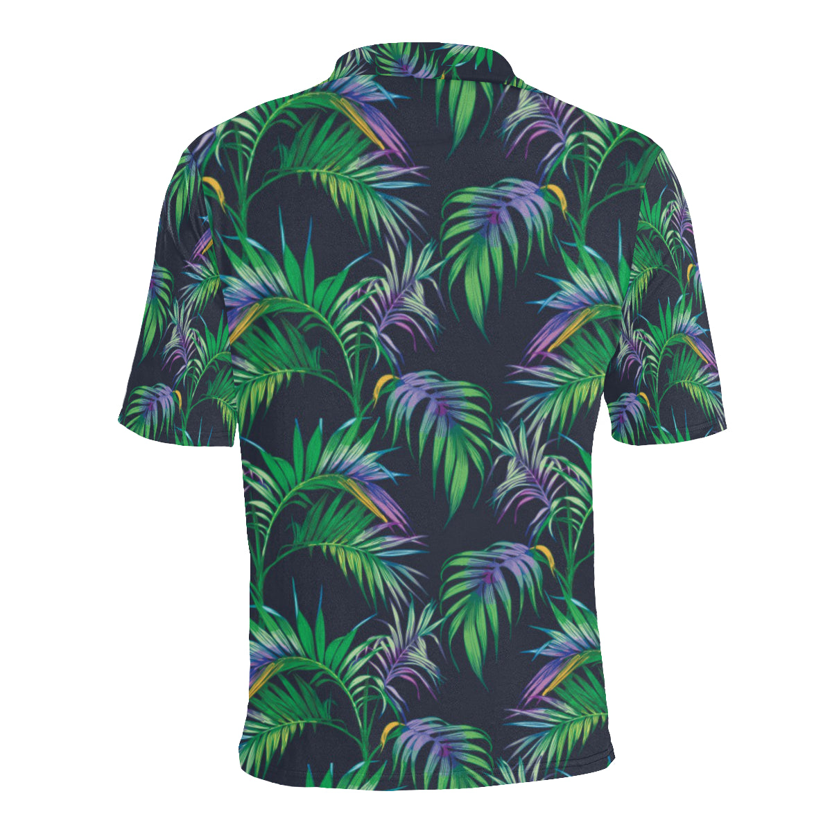 Palm Leaves Pattern Print Design PL04 Men Polo Shirt