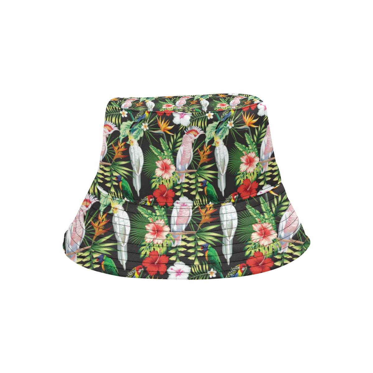 Tropical Flower Pattern Print Design TF03 Unisex Bucket Hat
