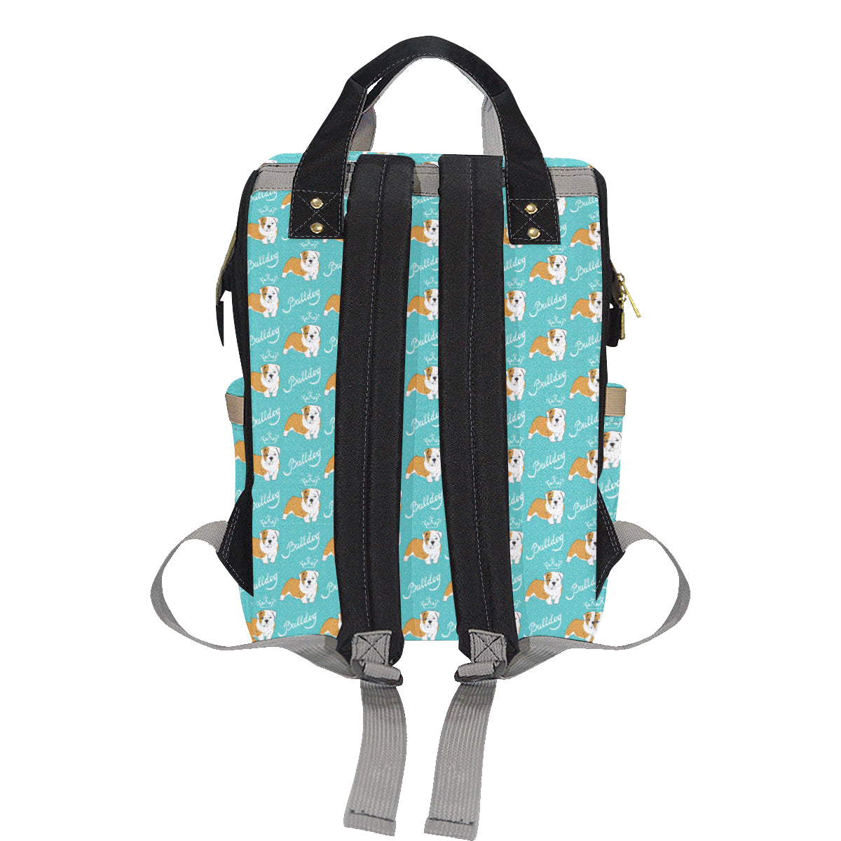 Bulldogs Pattern Print Design 05 Diaper Bag Backpack