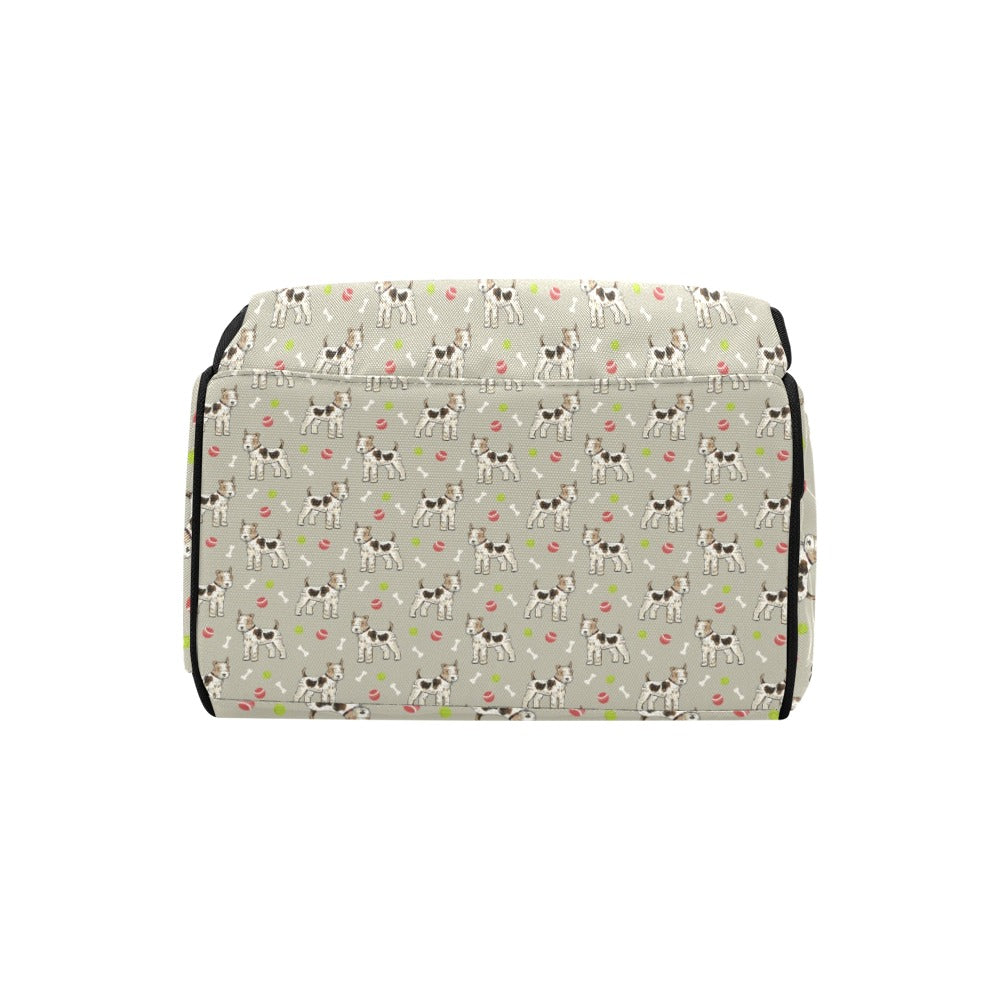 Toy Fox Terriers Print Design LKS301 Diaper Bag Backpack