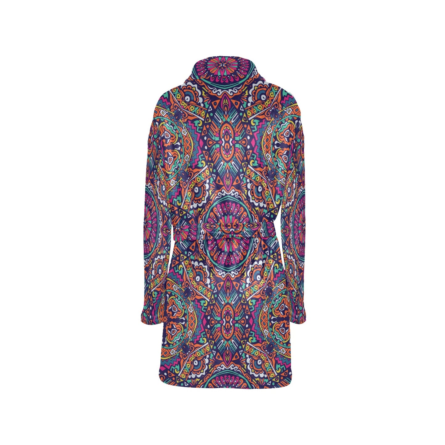 Boho Pattern Print Design 06 Women's Fleece Robe