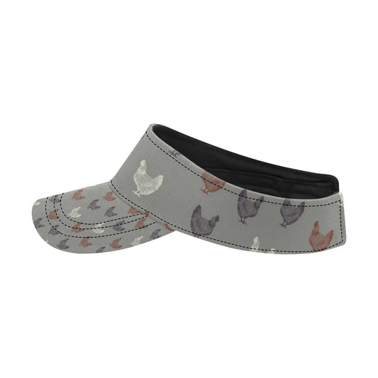 Chicken Pattern Print Design 01 Unisex Sun Visor